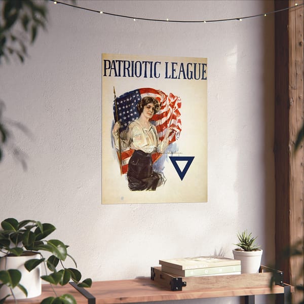 1703982205414219095_2048.jpeg Patriotic League - Howard Chandler Christy (1918) - Patriotic WWI Poster Print