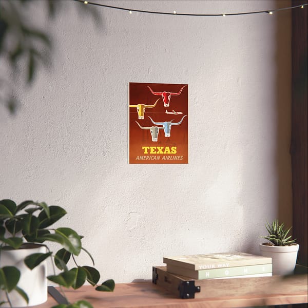 17079971860614251491_2048.jpeg Texas - American Airlines - Martin D. Glanzman & Joseph Charles Parker (1953) - Vintage Travel Poster Print