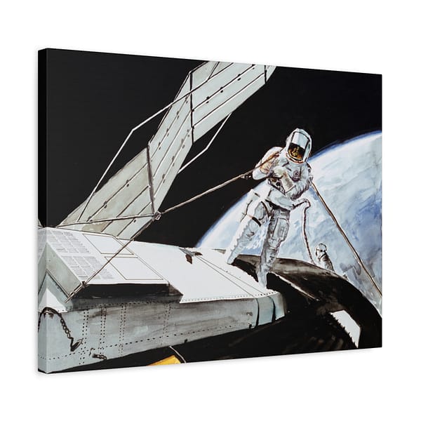 1711999422494800670_2048.jpeg Charles Conrad Jr., Skylab 2 Commander - NASA, Paul Fjeld (1973) - Space Age Canvas Print