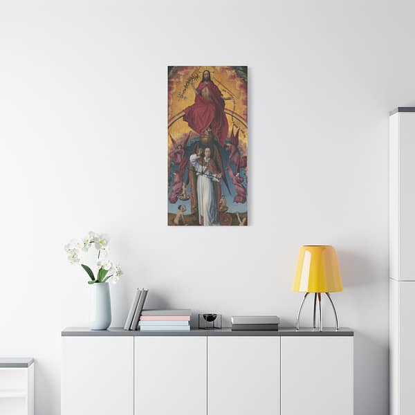 17125579747261586883_2048.jpeg The Beaune Altarpiece (The Last Judgement) - Center Panel - Rogier van der Weyden (c. 1443-51) - Medieval Canvas Print