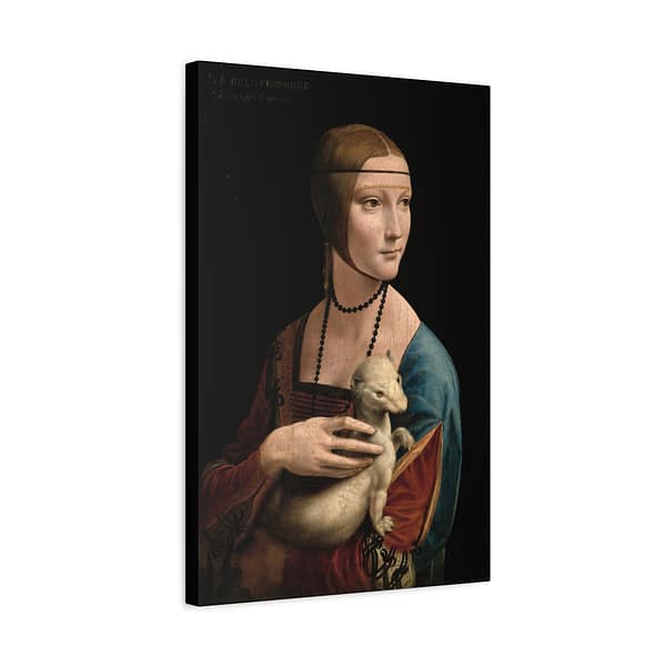17194896402042708185_2048.jpeg Lady with an Ermine - Leonardo da Vinci (c. 1489-91) - Renaissance Canvas Print