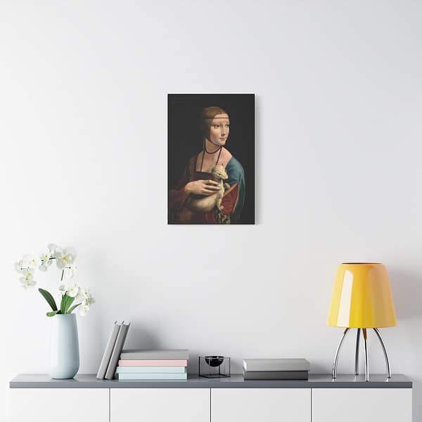 17202131961983902391_2048.jpeg Lady with an Ermine - Leonardo da Vinci (c. 1489-91) - Renaissance Canvas Print