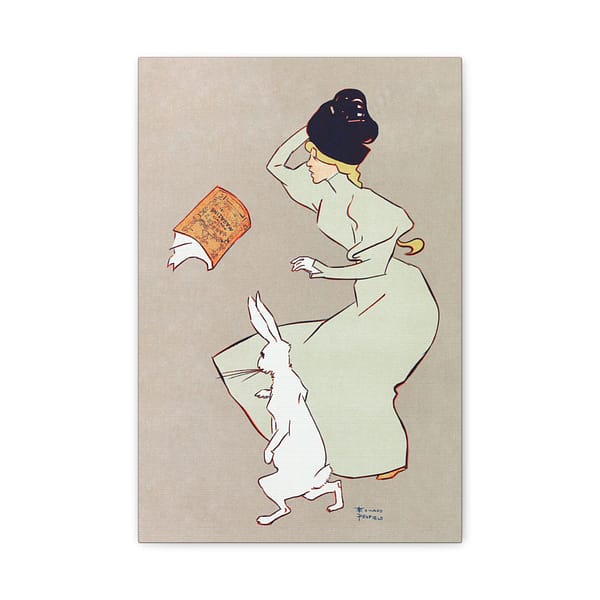 17333429154070361813_2048.jpeg Advertisement for a March issue of Harper's New Monthly Magazine - Edward Penfield (c. 1895-1900) - Vintage Art Canvas Print