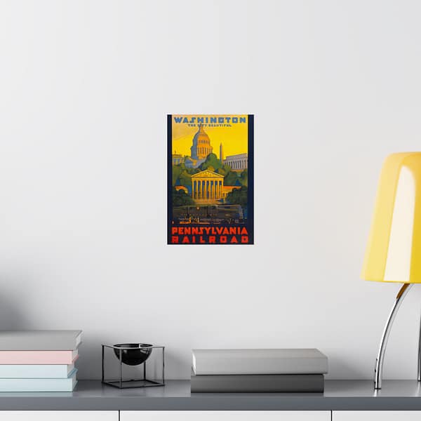 17392827810421034806_2048.jpeg Washington, the City Beautiful - Pennsylvania Railroad - Grif Teller (1940) - Vintage Travel Poster Print