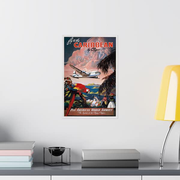 17405461477606867686_2048.jpeg Fly to the Caribbean by Clipper - Pan American World Airways - Mark Von Arenburg (c. 1935) - Vintage Travel Poster Print
