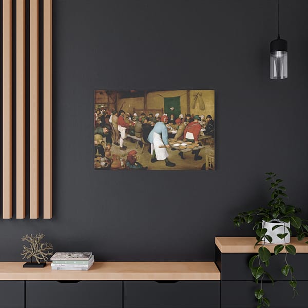17423690299392396916_2048.jpeg The Peasant Wedding - Pieter Bruegel the Elder (1567) - Renaissance Canvas Print