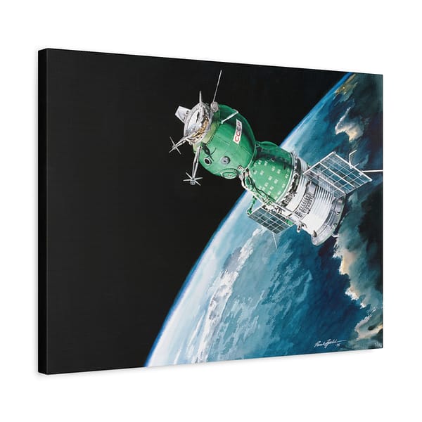 17480220854714927300_2048.jpeg The Soyuz 19 ASTP Spacecraft - NASA, Paul Fjeld (1975) - Space Age Canvas Print