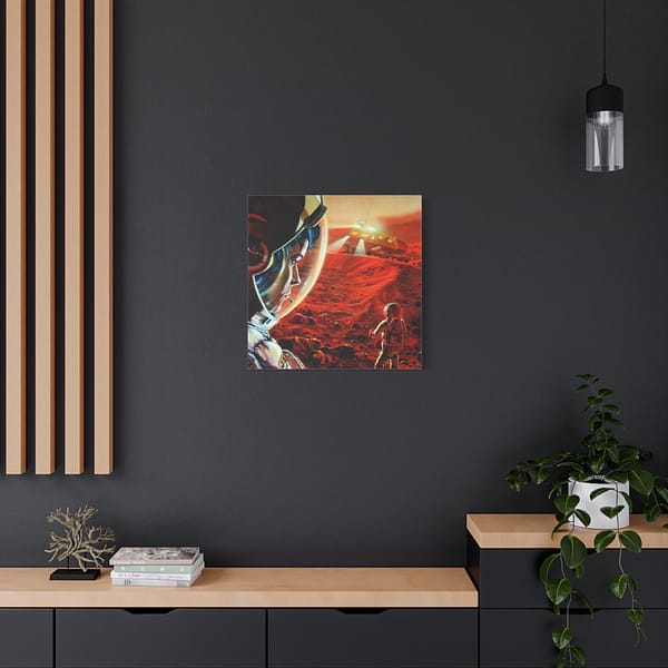 17515760737411397684_2048.jpeg Astronauts Walking on Mars During a Dust Storm - NASA, Paul DiMare (1989) - Space Age Canvas Print