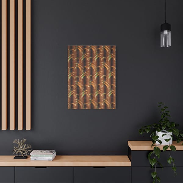 17551909775041581265_2048.jpeg Stylized Leaf Velvet Fabric Pattern (c. 1930s) - Art Deco Canvas Print