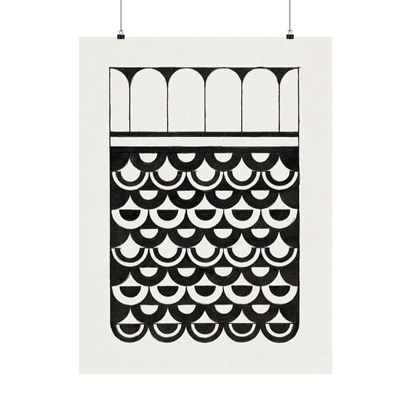 17638486510279916648_2048.jpeg Ornament of Scales (Ornament van Schubben) - Samuel Jessurun de Mesquita - Art Deco Poster Print