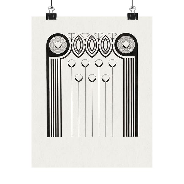 17697676300367689813_2048.jpeg Ornamental Letterpress Stamp for a Book Binding - Samuel Jessurun de Mesquita - Art Deco Poster Print