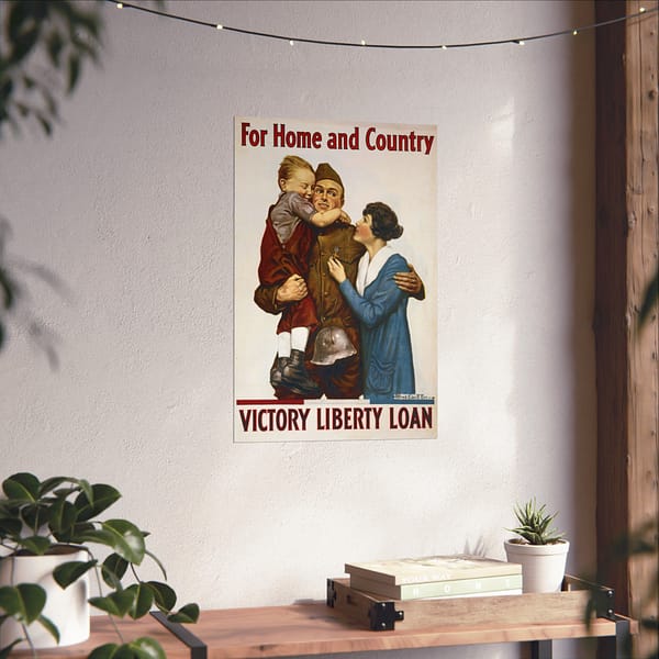 17842339081008203744_2048.jpeg For Home and Country - Victory Liberty Loan - Alfred Everitt Orr (1918) - Patriotic WWI Poster Print