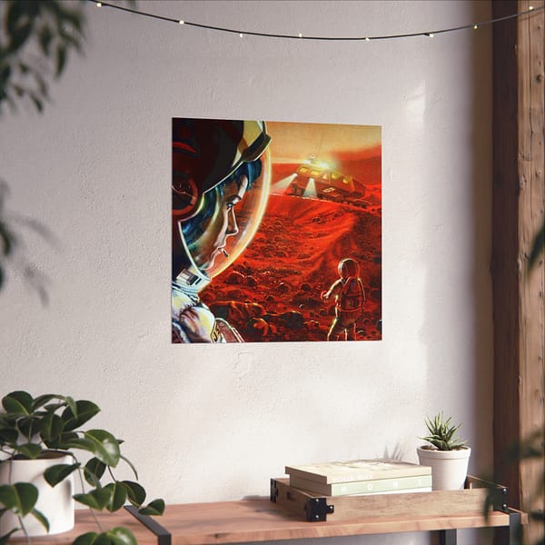 17846902229112479329_2048.jpeg Astronauts Walking on Mars During a Dust Storm - NASA, Paul DiMare (1989) - Space Age Poster Print