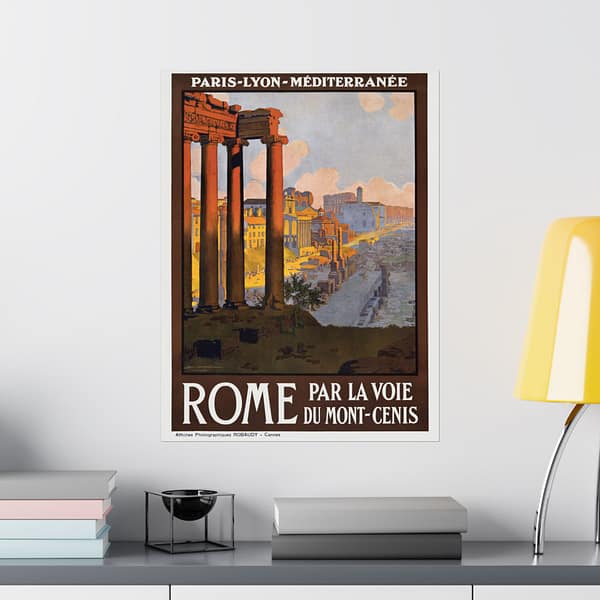 17951444864102044553_2048.jpeg Rome via the Mont-Cenis Route - Géo Dorival (1920) - Vintage Travel Poster Print