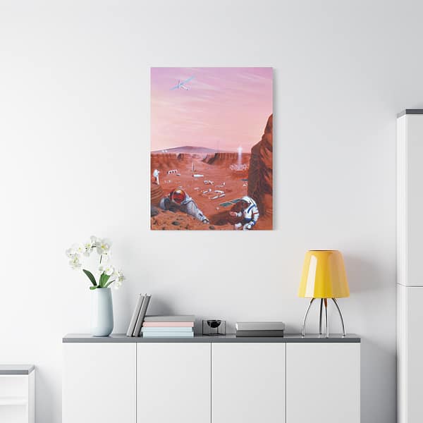 17957059590572682129_2048.jpeg Exploration of the Surface of Mars - NASA (2005) - Space Age Canvas Print