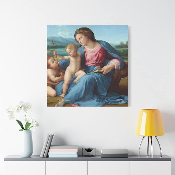 18017144034383548880_2048.jpeg The Alba Madonna - Raphael (c. 1510) - Renaissance Canvas Print