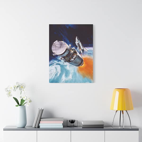 18017840907383340274_2048.jpeg Solar Polar Spacecraft Concept - NASA (1978) - Space Age Canvas Print