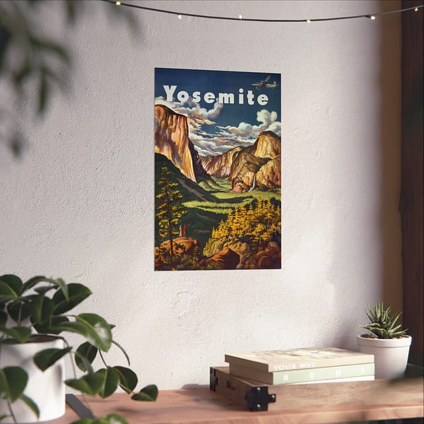 1803910761179072603_2048.jpeg Yosemite - United Air Lines - Joseph Fehér (1945) - Vintage Travel Poster Print
