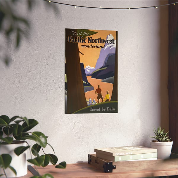 18164492134287181527_2048.jpeg Visit the Pacific Northwest Wonderland... Travel by Train - Kenneth and William Willmarth (1925) - Vintage Travel Poster Print