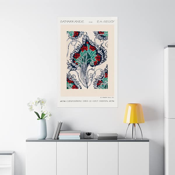 18200805287491975709_2048.jpeg Botanical Pochoir Pattern in Oriental style - E. A. Séguy (1914) - Art Nouveau Poster Print