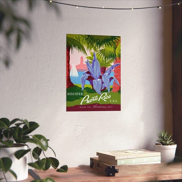 18211244548062691204_2048.jpeg Discover Puerto Rico U.S.A. - Where the Americas Meet - Frank S. Nicholson (c. 1936-40) - Vintage Travel Poster Print