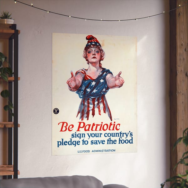 1825639253380845543_2048.jpeg Be Patriotic - Sign Your Country's Pledge to Save the Food - Paul Stahr (1918) - Patriotic WWI Poster Print