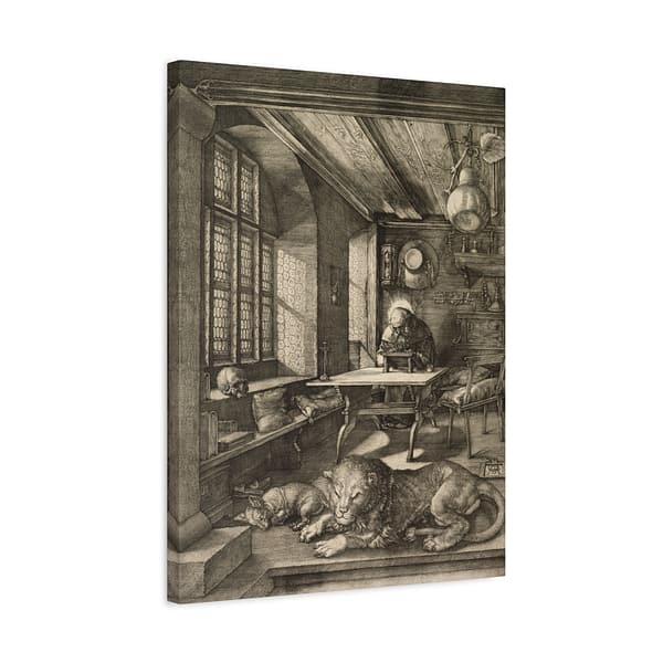 188834270695376223_2048.jpeg Saint Jerome in His Study - Albrecht Dürer (1514) - Renaissance Canvas Print