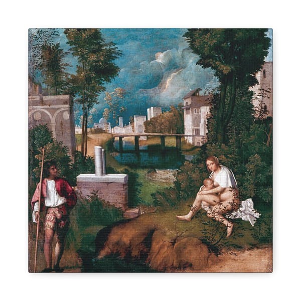1950545781864893161_2048.jpeg The Tempest - Giorgione (c. 1506-08) - Renaissance Canvas Print