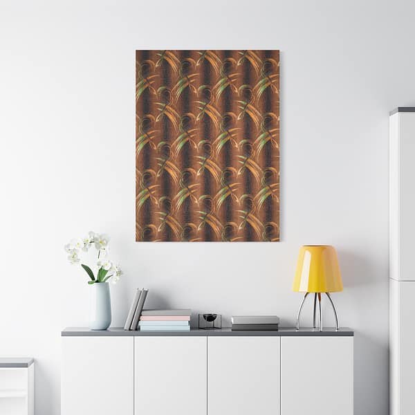 2008062492652471330_2048.jpeg Stylized Leaf Velvet Fabric Pattern (c. 1930s) - Art Deco Canvas Print