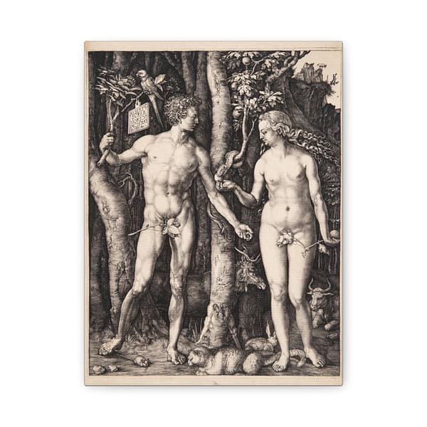 2141031483789477360_2048.jpeg Adam and Eve - Albrecht Dürer (1504) - Renaissance Canvas Print