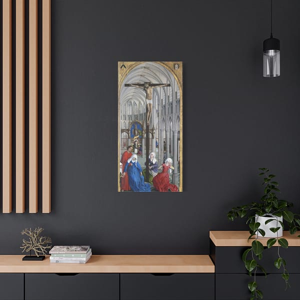 2162016969723869145_2048.jpeg The Seven Sacraments Altarpiece - Central Panel - Rogier van der Weyden (c. 1445-1450) - Medieval Canvas Print