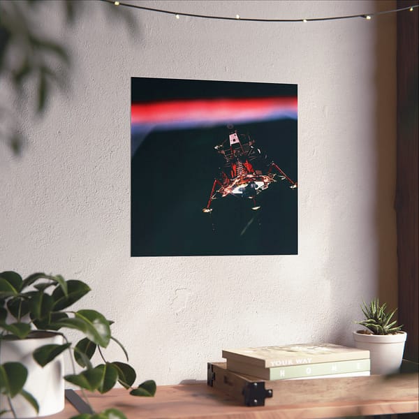 2242981527447852930_2048.jpeg Onboard Apollo 11, Eagle Prior to Descent to the Moon - NASA (1969) - Space Age Poster Print