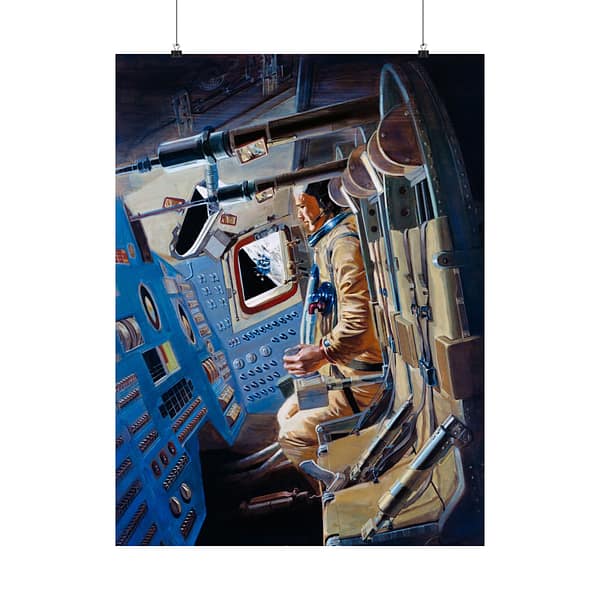 2260337517247877265_2048.jpeg Apollo 12 Command Module Concept - NASA (1969) - Space Age Poster Print