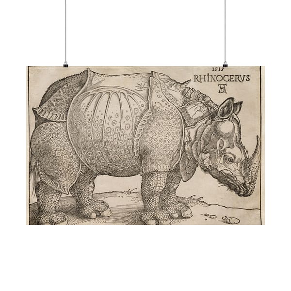 2316858366714229619_2048.jpeg Rhinoceros - Albrecht Dürer (1515) - Renaissance Poster Print