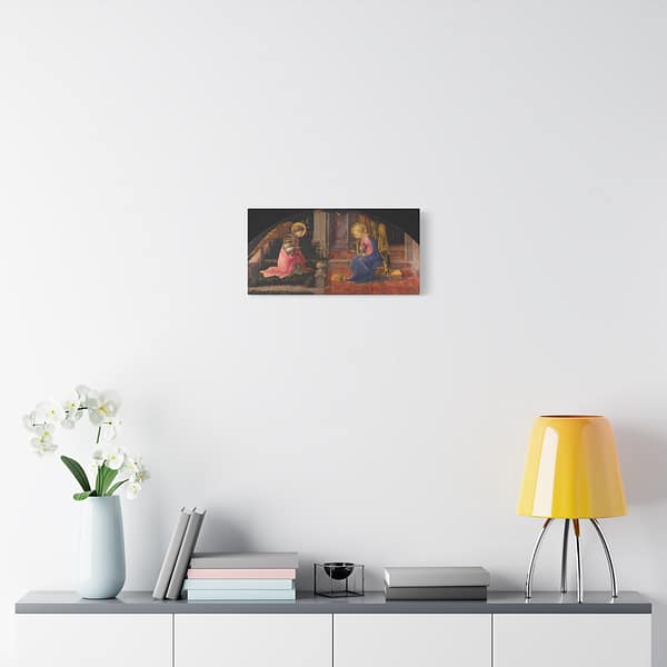 2376984199493578142_2048.jpeg The Annunciation - Filippo Lippi (c. 1450-53) - Renaissance Canvas Print