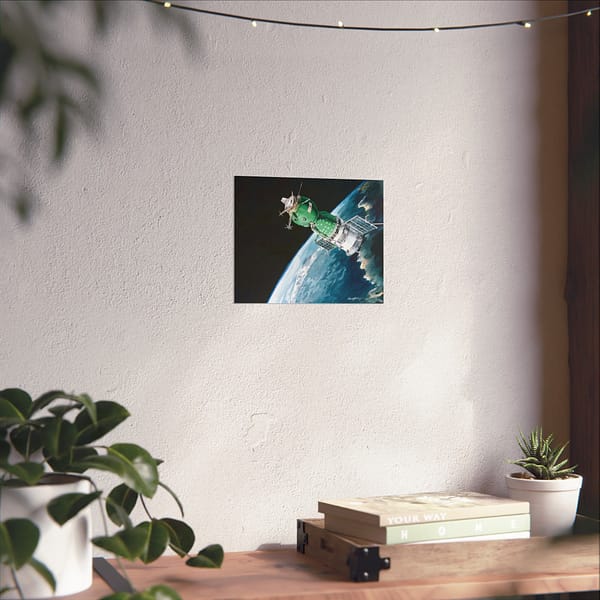 2410582196227801257_2048.jpeg The Soyuz 19 ASTP Spacecraft - NASA, Paul Fjeld (1975) - Space Age Poster Print