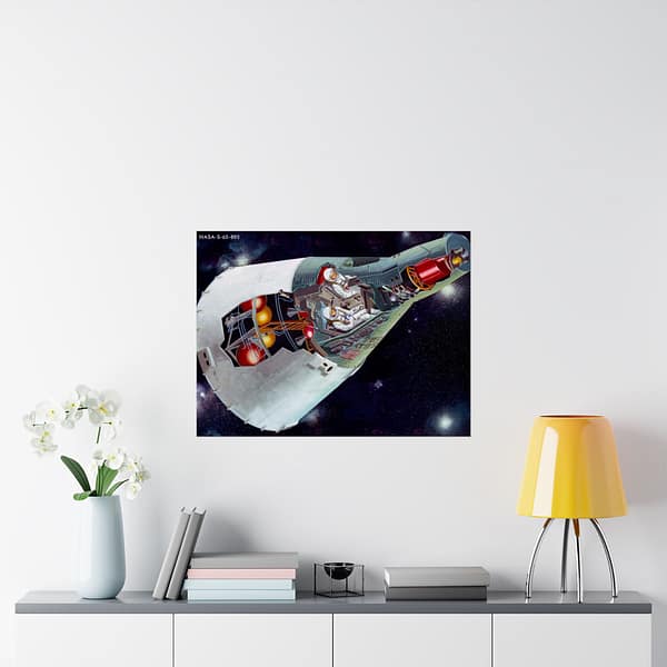 2450803445444449976_2048.jpeg Two-man Gemini Spacecraft in Flight - NASA (c. 1965) - Space Age Poster Print