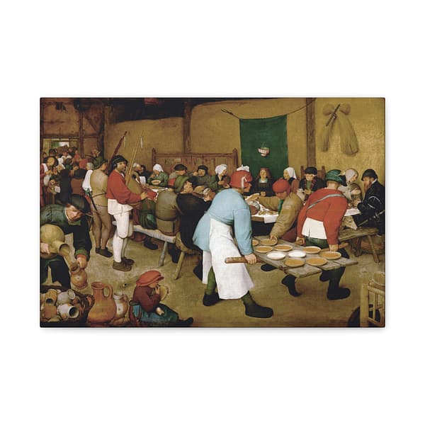2475533154547681200_2048.jpeg The Peasant Wedding - Pieter Bruegel the Elder (1567) - Renaissance Canvas Print