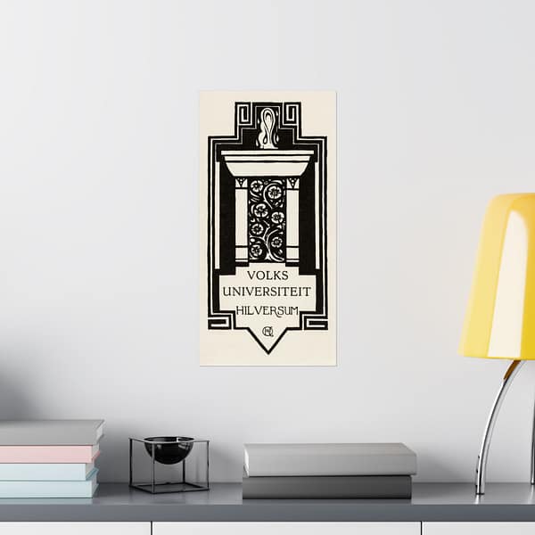 2516609886043180897_2048-1.jpeg Zuil, Volksuniversiteit Hilversum - Richard Roland Holst (1920) - Art Deco Poster Print