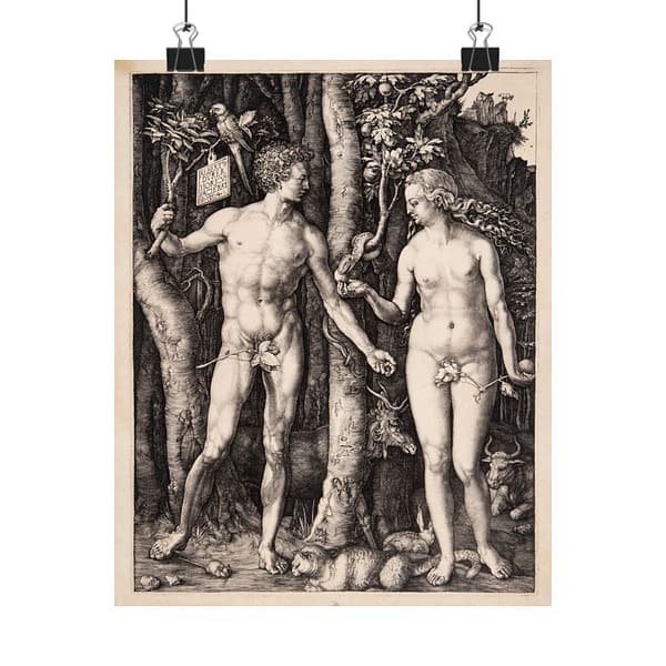 2529588078972715868_2048.jpeg Adam and Eve - Albrecht Dürer (1504) - Renaissance Poster Print