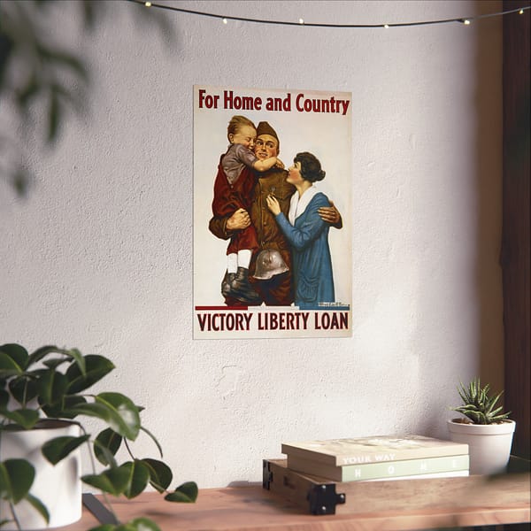 278605267248099147_2048.jpeg For Home and Country - Victory Liberty Loan - Alfred Everitt Orr (1918) - Patriotic WWI Poster Print
