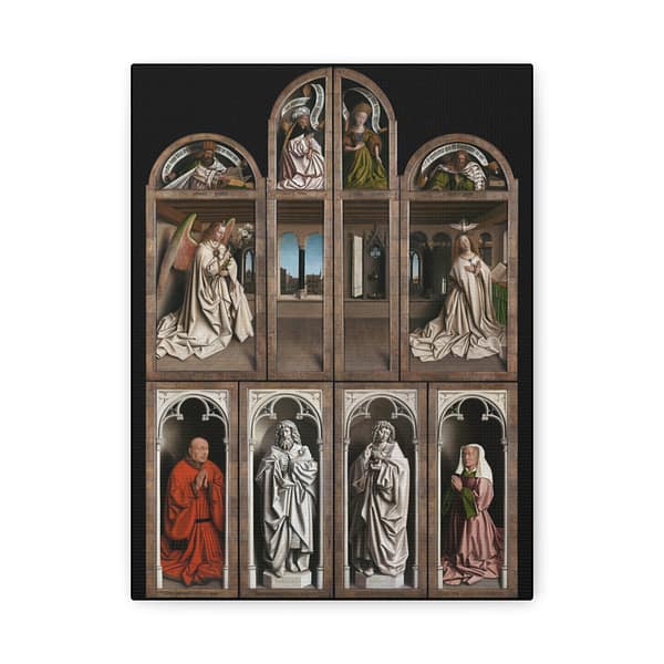 290266640499208014_2048.jpeg The Ghent Altarpiece - Front Panels - Jan van Eyck (c. 1432) - Medieval Canvas Print