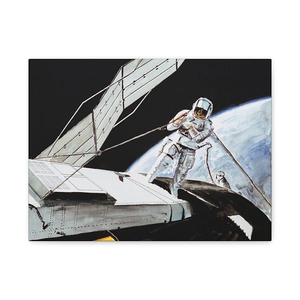 2933095044714471665_2048.jpeg Charles Conrad Jr., Skylab 2 Commander - NASA, Paul Fjeld (1973) - Space Age Canvas Print