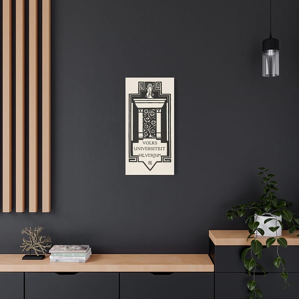 3013848275038215585_2048.jpeg Zuil, Volksuniversiteit Hilversum - Richard Roland Holst (1920) - Art Deco Canvas Print