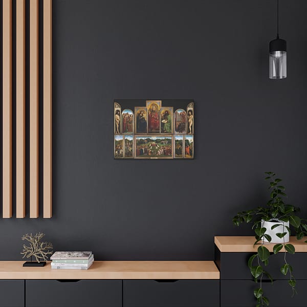 3044989619097481147_2048.jpeg The Ghent Altarpiece - Jan van Eyck (c. 1432) - Medieval Canvas Print