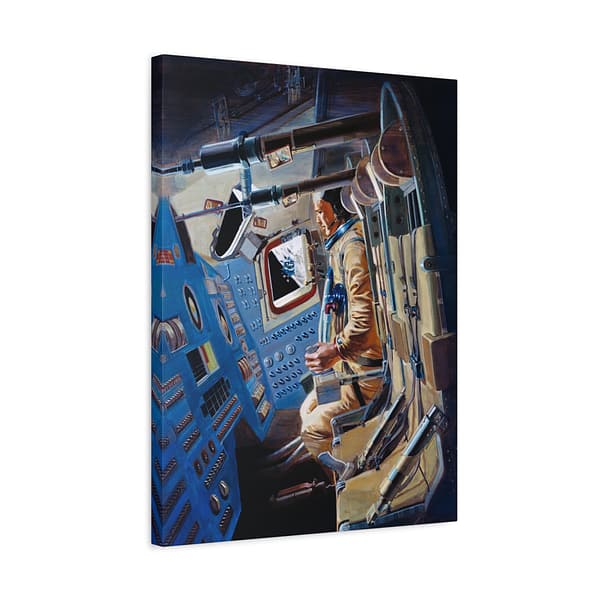 3051243657355565735_2048.jpeg Apollo 12 Command Module Concept - NASA (1969) - Space Age Canvas Print
