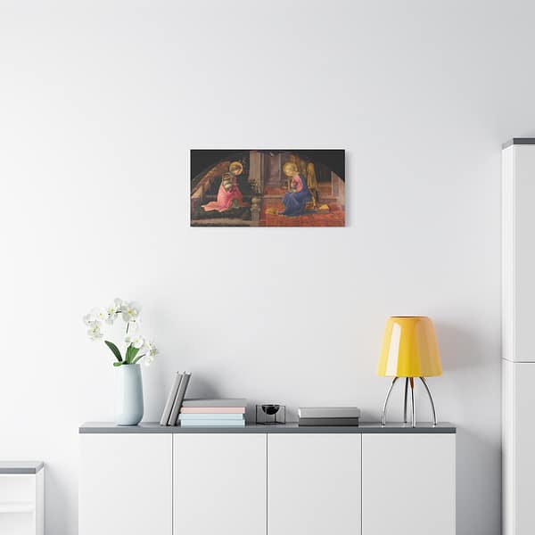 31193465697280685_2048.jpeg The Annunciation - Filippo Lippi (c. 1450-53) - Renaissance Canvas Print
