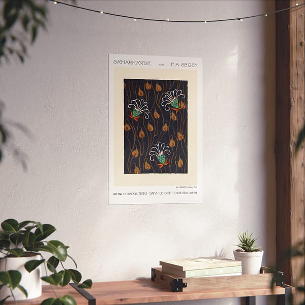 3241605818873721645_2048.jpeg Flower Pattern Pochoir Print - Compositions dans le Gout Oriental - E. A. Séguy (1914) - Art Deco Poster Print