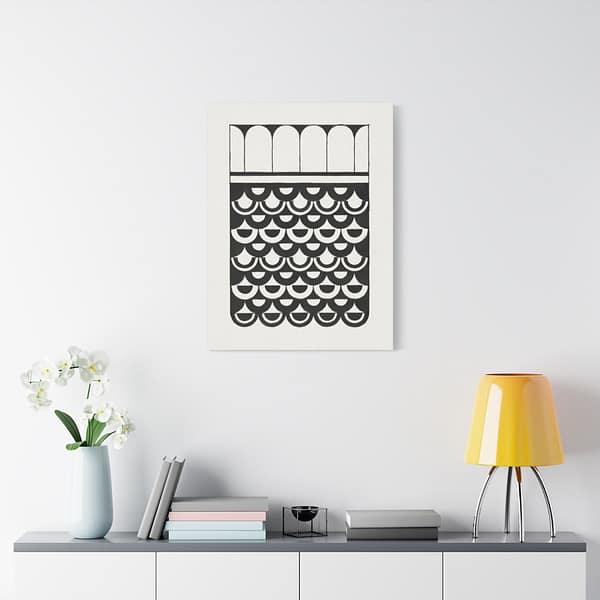 3440136295684093849_2048.jpeg Ornament of Scales (Ornament van Schubben) - Samuel Jessurun de Mesquita - Art Deco Canvas Print