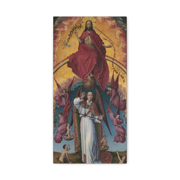 3475047927953222135_2048.jpeg The Beaune Altarpiece (The Last Judgement) - Center Panel - Rogier van der Weyden (c. 1443-51) - Medieval Canvas Print